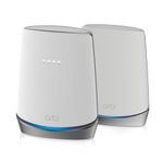 NETGEAR Orbi WiFi 6 System for Whole Home with Integrated Cable Modem DOCSIS 3.1 (CBK752) Router Modem Cable + 1 Satellite Extension Cable