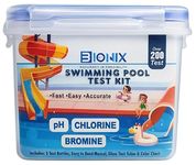 BIONIX Swimming Pool Test Kit | Ph and Chlorine Pool Test Kit (200 Test).