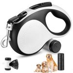 Furco Retractable Dog Leash 16Ft Durable Dog Walking Leash Suits for Large Breed Dogs or Cats with Removable Dispenser and Poop Bags Heavy Duty No Tangle Rope Pet Walking (Large (Upto 50Kgs.))