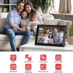 GGUA 10.1" WiFi Digital Photo Frame – Touchscreen Display
