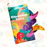 Cots and Cuddles Animal Theme Soft Fabric Cloth Book Interactive Touch and Feel Sensory Learning with Crinkly Pages and Sound Book for Toddlers (1pc) (Dino)