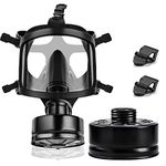 SupMusk Gas Mask, Reusable Respirator Mask with 40mm Filter Canister, Tactical Gas Mask Survival Nuclear and Chemical for Gases Vapors Chemicals Spray Painting Sawing Grinding Dust Renovation