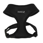 Puppia Soft Dog Harness, Black, X-Small