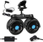 XOOL Clip Car Fan, Adjustable Dual 