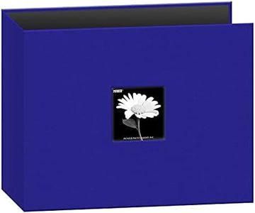12x12 Fabric Frame 3-Ring Binder Scrapbook, Blue