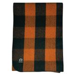 Arcturus Backwoods Wool Blanket - 4.5lbs, Warm, Heavy, Washable, Large | Great for Camping, Outdoors, Survival & Emergency Kits (Orange Buffalo)