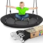 SereneLife Saucer Swing with Hang K