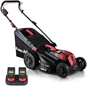 Baumr-AG 500CX 40V SYNC 17" Cordless Lawn Mower Kit, Fast Charger, 2 x 4Ah Battery, 5 Stage Height Adjustment