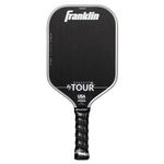 Franklin Sport Pro Pickleball Paddles - FS Tour Series Carbon Fiber Paddles - Official USA Pickleball (USAPA) Approved Rackets - Dynasty Pro Player - 16mm Polymer Core - Gray
