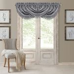 Elrene Home Fashions 20862ELR Antonia Blackout Rod Pocket/Back Tab Window Curtain Panel, Taupe, 52"x108", Silver