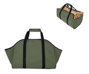 BEISUOSI Firewood Log Carrier Tote Bag,Canvas Firewood Holder，Extra Large Durable Wood Stoves,Firewood,Logs, Camping,Landscaping