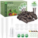 161 Pcs Seed Pod Kit for AeroGarden, Plant Seed Starter Sponges Kit for Hydroponic Indoor Garden System, Growing Seed Pods Kit Include 30 Grow Sponges, 30 Grow Baskets, 30 Grow Domes, 30 Pod Labels