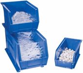 Akro-Mils 30239 Blue Stackable Bin, 7" High, 8.25 in W x 7 in H x 10.75 in D