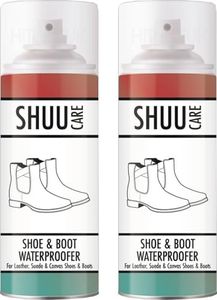 HitlineUK Shoe Protector Spray 2 x 300 ML - long lasting Waterproof and stain protection, Waterproof Spray to Protect Shoes
