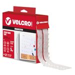 VELCRO Brand - Sticky Back Hook and Loop Fasteners| General Purpose Peel & Stick | Perfect for Home or Office | 15ft x 3/4in Roll | White, 90082