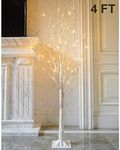 Twinkle Star Lighted Birch Tree for Home Wedding Festival Party Christmas Decoration (4 ft)