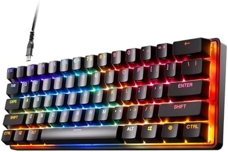 SteelSeries Apex Pro Mini HyperMagnetic Gaming Keyboard – World’s Fastest Keyboard – Adjustable Actuation – Compact 60% Form Factor – RGB – PBT Keycaps – USB-C​ - American QWERTY Layout