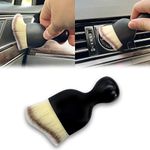 TOBENBONE Car Interior Detailing Brush, Ultra Soft Non-Scratch Dust Brush, Car Interior Cleaning Tool for Cleaning Panels, Air Vent, Leather (Tricolor)