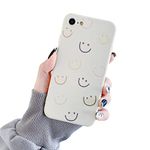 LRANKAI Compatible with iPhone 6/6s Case for Women Girls,Cute Funny Smiley Smile Face Pattern Slim Thin Soft TPU Shockproof Silicone Protective Case Cover for iPhone 6/6s- Smiley