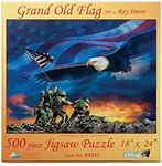 SUNSOUT INC - Grand Old Flag - 500 pc Jigsaw Puzzle by Artist: Ray Simon - Finished Size 18" x 24" - MPN# 69038