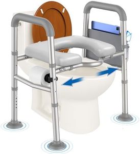 Sliq Toilet Seat Risers for Seniors, Raised Handicap Toilet Seat with Handles Over Toilet, High Capacity Toilet Riser with Handles for Elderly Adults, Handicap, and Pregnant