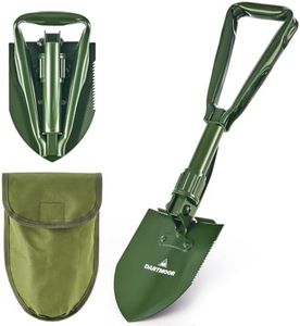 DARTMOOR Mini Pala Plegable Multifuncional de Alta Resistencia 46cm Pala Plegable de Supervivencia de Acero al Carbono Pala con Borde de Sierra para Supervivencia, Camping, Senderismo y Jardín