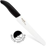 Kyocera Serrated Bread Knife Bread Knife, White/Black, FK-181 WH-BK