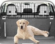 NOAMOO Dog Car Barrier for SUVs, Van, Vehicles, Adjustable Large Pet Barriers, Universal Fit Heavy-Duty Wire Mesh Dog Guard, Foldable Safety Car Divider Gate for Truck Cargo Area