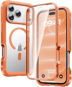 Diaclara Magnetic & Screen Protector for iPhone 18 Pro Max Case,Orange