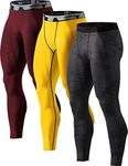 TSLA Men's Compression Pants, Cool 