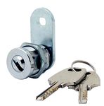 FJM Security 9429B-KA Dimple Keyed Cam Lock with 13/16" Cylinder and Chrome Finish, Keyed Alike