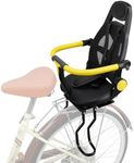 OUSEXI 2024 New Rear Child Bike Seat, Adjustable Backrest Rear Bike Seat, Foldable and Rotatable Rear Mounted Child Bike Seat, Child Rear Seat with Thick Backrest, Suitable for Most Bicycle (Black)