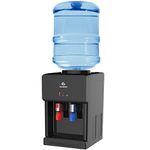 Avalon Premium Hot/Cold Top Loading Countertop Water Cooler Dispenser With Child Safety Lock. UL/Energy Star Approved- Black