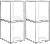 Vtopmart 4 Pack Clear Stackable Sto