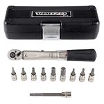 Venzo Bicycle Bike 1/4 Inch Driver - Torque Wrench Allen Key Tools Socket Set Kit 2-24Nm - Small Adjustable
