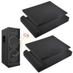 DECARETA 2 Pack Acoustic Isolation Pads Studio Monitor Isolation Pads 28x19x5cm High Density Speaker Foam Pads Isolator Acoustic Mat for Most 5 Inch Speakers Stands Speaker Base