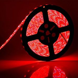 SUPERNIGHT Red LED Strip Lights Waterproof, 16.4ft 300leds Rope Lighting, Flexible Tape for TV, Boat, Vehicles, Cars, Dome, Room