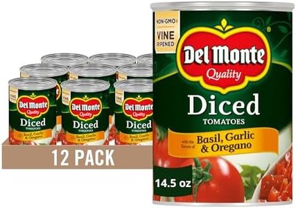 Del Monte Canned Diced Tomatoes, 14.5 Ounce (Pack of 12)