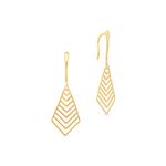Malabar Gold & Diamonds 14kt Gold Earrings for Women | 14k Yellow Gold Dangle Earrings for Birthday, Anniversary & Rakshabandhan Gift | 14 kt (585) BIS Hallmark Certified Gold Jewellery