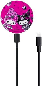 Sonix Magnetic Charger for MagSafe for iPhone 16, iPhone 15, iPhone 14, iPhone 13, iPhone 12 Series | Fast Wireless Charger x 6.5ft Cable (USB-C) (Kuromi & My Mel 20th Anniversary)