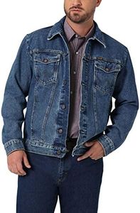 Wrangler Men's Tall Size Cowboy Cut Western Unlined Denim Jacket, Stonewash, Large