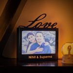 ZOCI VOCI LED Photo Frames Personalized Gifts For Wife/Husband/Couple/Parents (Mr & Mrs Cutout)