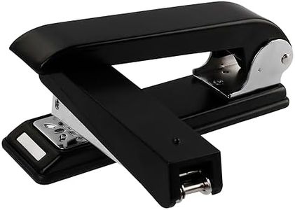 Eagle Booklet and Pamphlet Stapler, Swing-Arm Stapler, 360 Degree Rotate Desk Staplers, 12 Sheet Capacity, All-Metal Construction, Black