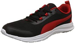 Puma mens Spin Puma Black-High Risk Red Running Shoe - 7 UK (36840906)