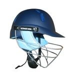 Ultimate Goal Sports Steel Cricket Helmet | Adjustable Steel Visor | Better Protection and Cushioning | Comfortable Fit | Light Weight | Polypropylene Material |Club Lite (Navy Blue, Large)