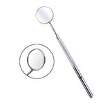 ARSUK Stainless Steel Dental Mirror for Mouth Inspection Dentist Tools, Teeth Cleaning Oral Hygiene Dentist Mirror for Personal and Home Use (Pack 1)