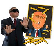 Pin the Toupee on Trump Party Game - Donald Trump Gag Gift - Funny Political Gifts -Bonus Blindfold Mask by Gears Out