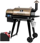 Z GRILLS ZPG-450A2 Wood Pellet Grill & Smoker, PID V3.0 Controller, 459 Sq in Cook Area, Foldable Shelf, Meat Probe, Rain Cover, 8 in 1 BBQ Grill Outdoor Auto Temperature Control, Bronze