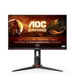 AOC Gaming 24G2SP - 24 Inch FHD Monitor, IPS, 1ms, FreeSync Premium, Gsync Compatible, Height Adjust, Low Input lag, Game modes (1920 x 1080 @@ 165Hz, , 250 cd/m, HDMI 1.4 x 2 / Display Port)