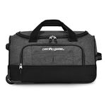 Pacific Gear Drop Bottom Rolling Duffel Bag, Grey, 21 Inch, Drop Bottom Rolling Duffel Bag